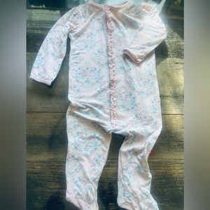 magnetic me Baby Girl Magnetic Footie 3-6 Months